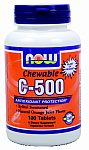 NOW Foods C-500 Chewable Orange Flavor 100 Lozenges