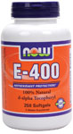 NOW Foods E-400 IU D-Alpha Tocopheryl Acetate 250 Softgels