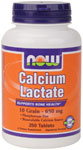 NOW Foods Calcium Lactate 10 Grain 650 mg 250 Tablets