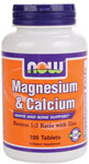 NOW Foods Magnesium & Calcium 100 Tablets