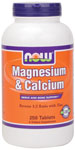 NOW Foods Magnesium & Calcium 250 Tablets