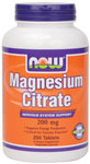 NOW Foods Magnesium Citrate 200 mg 250 Tablets