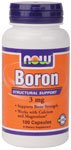 NOW Foods Boron 3 mg 100 Capsules