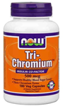 NOW Foods Tri-Chromium™ 500 mcg with Cinnamon 180 Vcaps®