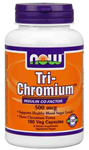 NOW Foods Tri-Chromium 500 mcg with Cinnamon 180 Vcaps