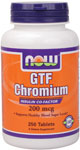 NOW Foods GTF Chromium 200 mcg 250 Tablets