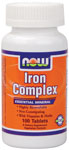 NOW Foods Iron Complex 100 Tablets