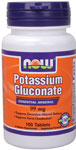 NOW Foods Potassium Gluconate 99 mg 100 Tablets