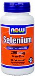 NOW Foods Selenium 200 mcg 90 Capsules