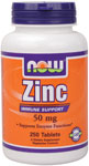 NOW Foods Zinc 50 mg 250 Tablets