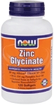 NOW Foods Zinc Glycinate 120 Softgels