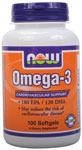 NOW Foods Omega-3 1000 mg 100 Softgels