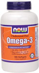 NOW Foods Omega-3 1,000 mg 180 Softgels