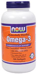 NOW Foods Omega-3 Molecularly Distilled 1,000 mg 180 Softgels