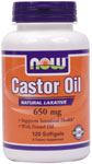 NOW Foods Castor Oil 60 mg 120 Softgels