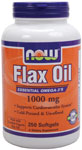 NOW Foods Organic Flax Oil  250 Softgels