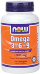 NOW Foods Omega 3-6-9 100 Softgels