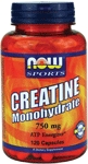 NOW Foods Creatine Monohydrate 750 mg 120 Capsules