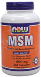 NOW Foods MSM 1,000 mg 240 Capsules