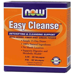 NOW Foods Easy Cleanse  A.M. 60 Vcaps, P.M. 60 Vcaps