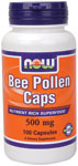 NOW Foods Bee Pollen Caps 500 mg 100 Capsules