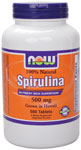 NOW Foods Spirulina 500 mg Vegetarian 500 Tablets