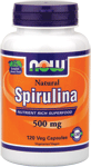 NOW Foods Natural Spirulina 500 mg 120 Vcaps