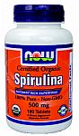NOW Foods Certified Organic 100% Pure Spirulina 180 Tablets