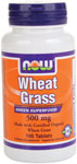 NOW Foods Wheat Grass 500 mg 100 Tablets