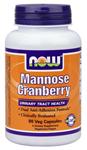 NOW Foods Mannose Cranberry 90 Veg Capsules