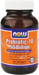 NOW Foods Probiotic-10 50 Billion 50 Vcaps