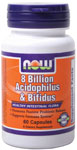 NOW Foods 8 Billion Acidophilus & Bifidus 60 Capsules