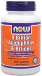 NOW Foods 8 Billion Acidophilus & Bifidus 120 Capsules