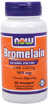 NOW Foods Bromelain 2,400 GDU / 500 mg 60 Vcaps