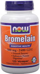 NOW Foods Bromelain 500 mg / 2,400 GDU 120 Vcaps