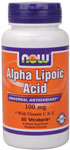 NOW Foods Alpha Lipoic Acid 100 mg 60 Vcaps