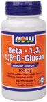 NOW Foods Beta - 1,3 / 1,6 - D-Glucan 100 mg 90 Capsules