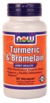 NOW Foods Turmeric & Bromelain 90 VCaps