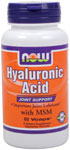 NOW Foods Hyaluronic Acid with MSM 60 Vcaps