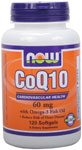 NOW Foods CoQ10 60 mg with Omega-3 120 Softgels