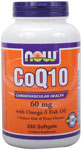 NOW Foods CoQ10 60 mg with Omega-3 240 Softgels