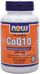 NOW Foods Chewable CoQ10 200 mg 90 Lozenges