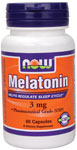 NOW Foods Melatonin 3 mg  60 Capsules