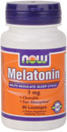 NOW Foods Melatonin 3 mg Sublingual  90 Lozenges