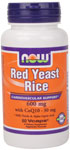 NOW Foods Red Yeast Rice 600 mg & CoQ10 30 mg  60 Vcaps