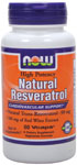 NOW Foods Natural Resveratrol 60 Vcaps