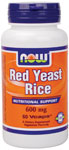 NOW Foods Red Yeast Rice 600 mg  60 Vcaps