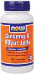 NOW Foods Ginseng & Royal Jelly 90 Capsules