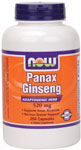 NOW Foods PANAX Ginseng 8 gr. 250 Capsules