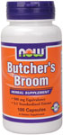 NOW Foods Butchers Broom 500 mg 100 Capsules